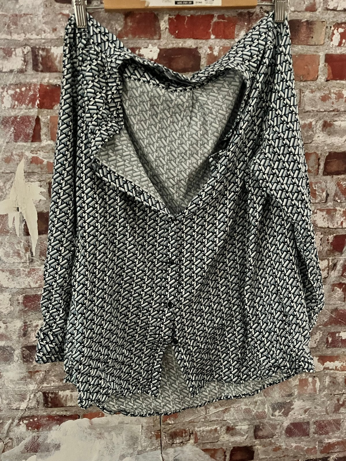 Zabanne Blouse met Grafische Print - Maat L, Kleding | Dames, Ophalen of Verzenden, Zo goed als nieuw, Maat 42/44 (L), Meerkleurig