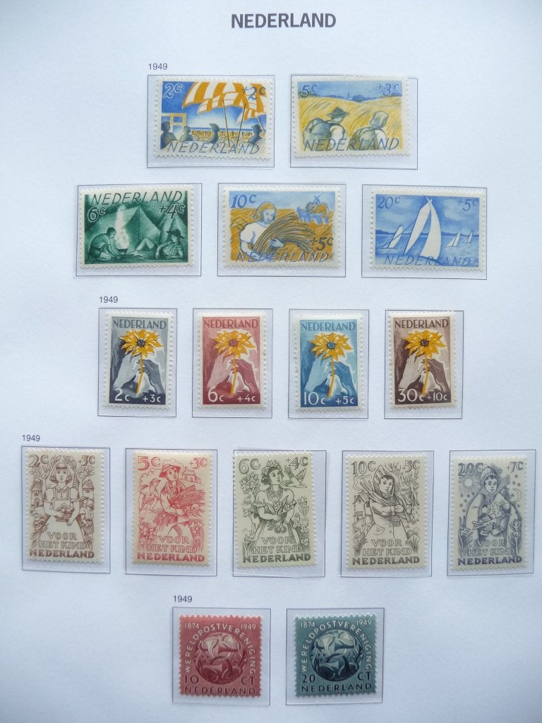 Nederland 1949, 4 Complete series jaargang postfris, Ophalen of Verzenden, Nederland