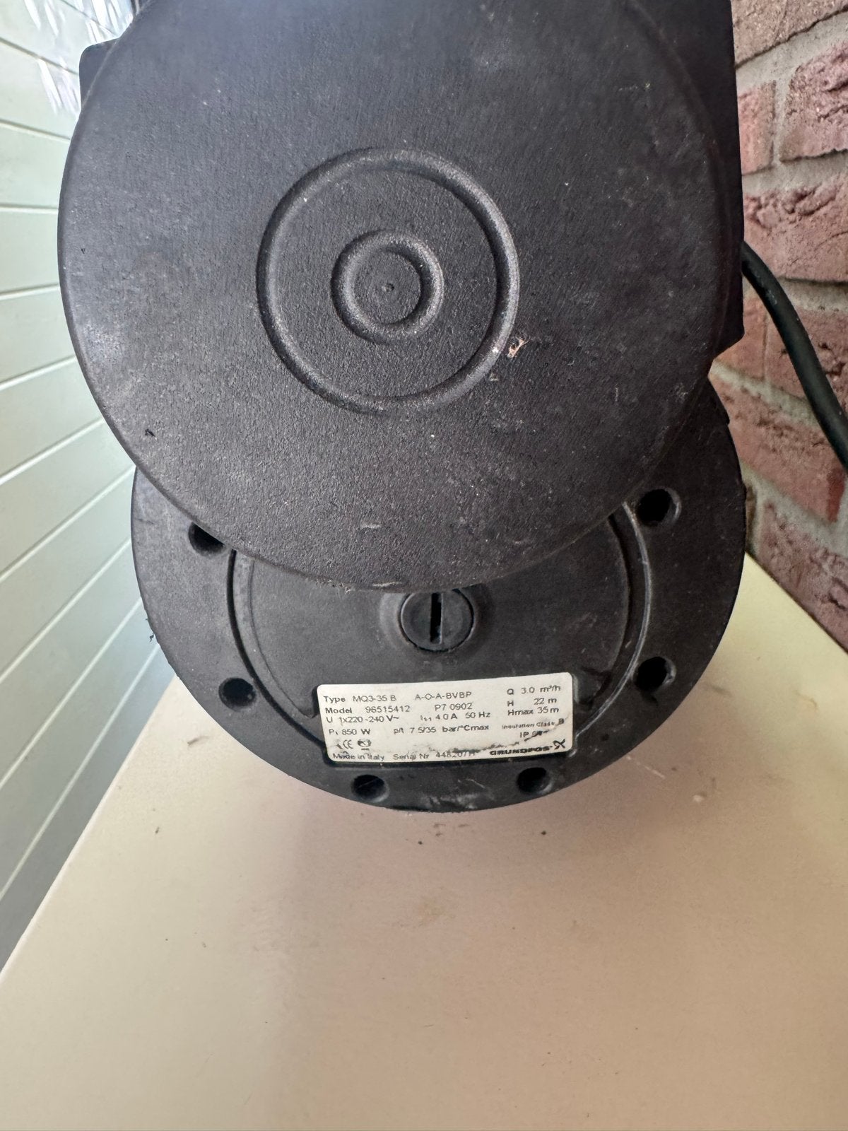 Grundfos MQ3-35 B Hydrofoorpomp - Zo goed als nieuw, Ophalen of Verzenden, Zo goed als nieuw, Elektrisch, Hydrofoorpomp