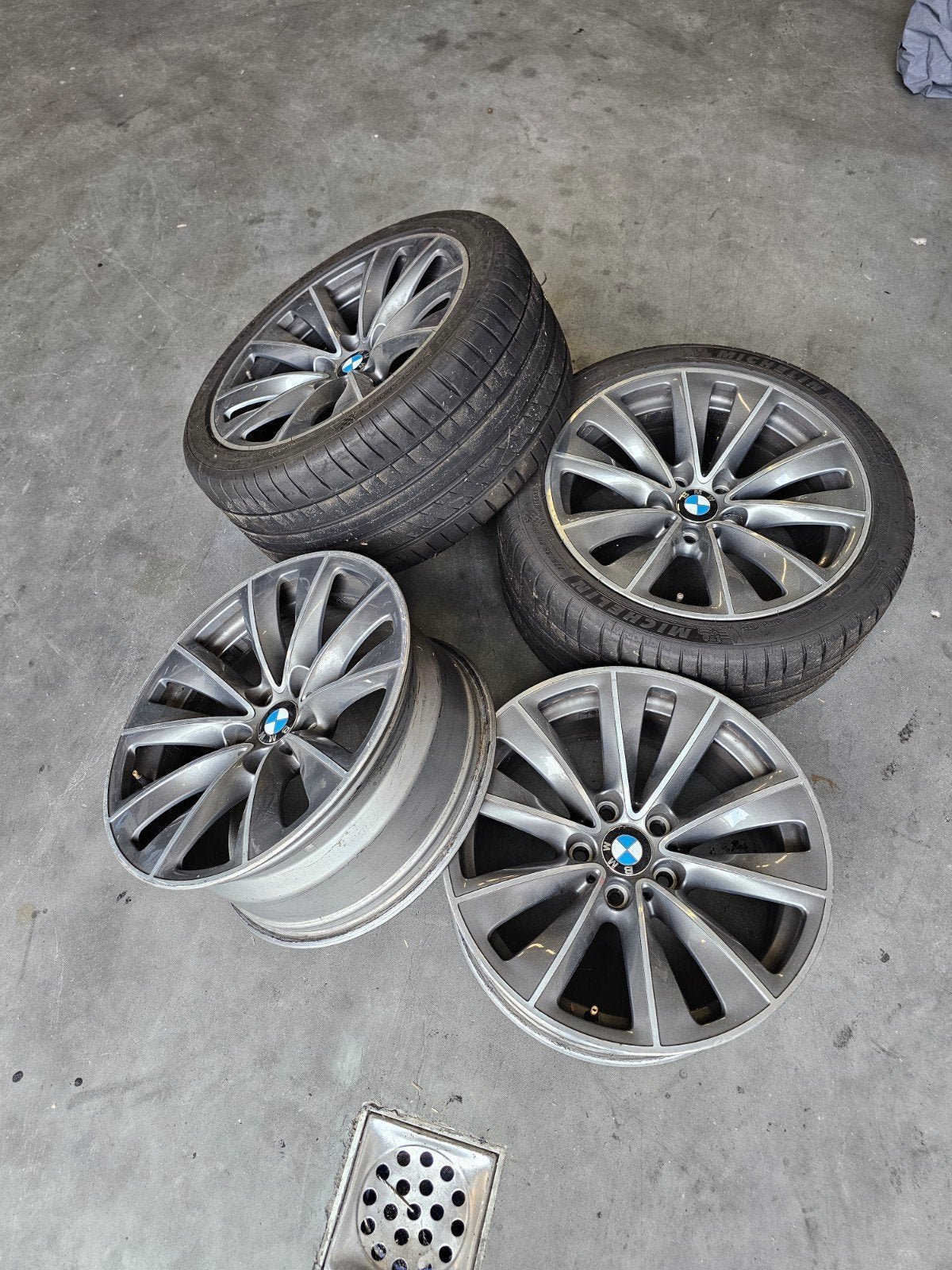 BMW E60/E61 breedset LCI velgen en banden style LM 247, 18 inch, Overige, Gebruikt, Overige
