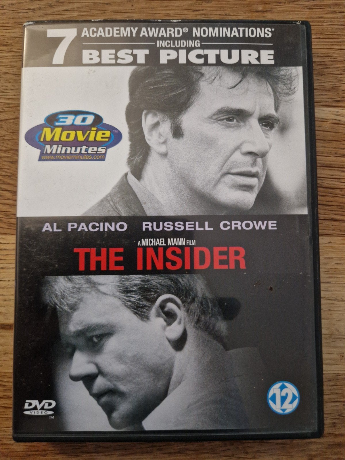 The insider , russel crowe, Alle leeftijden, Ophalen of Verzenden, Zo goed als nieuw