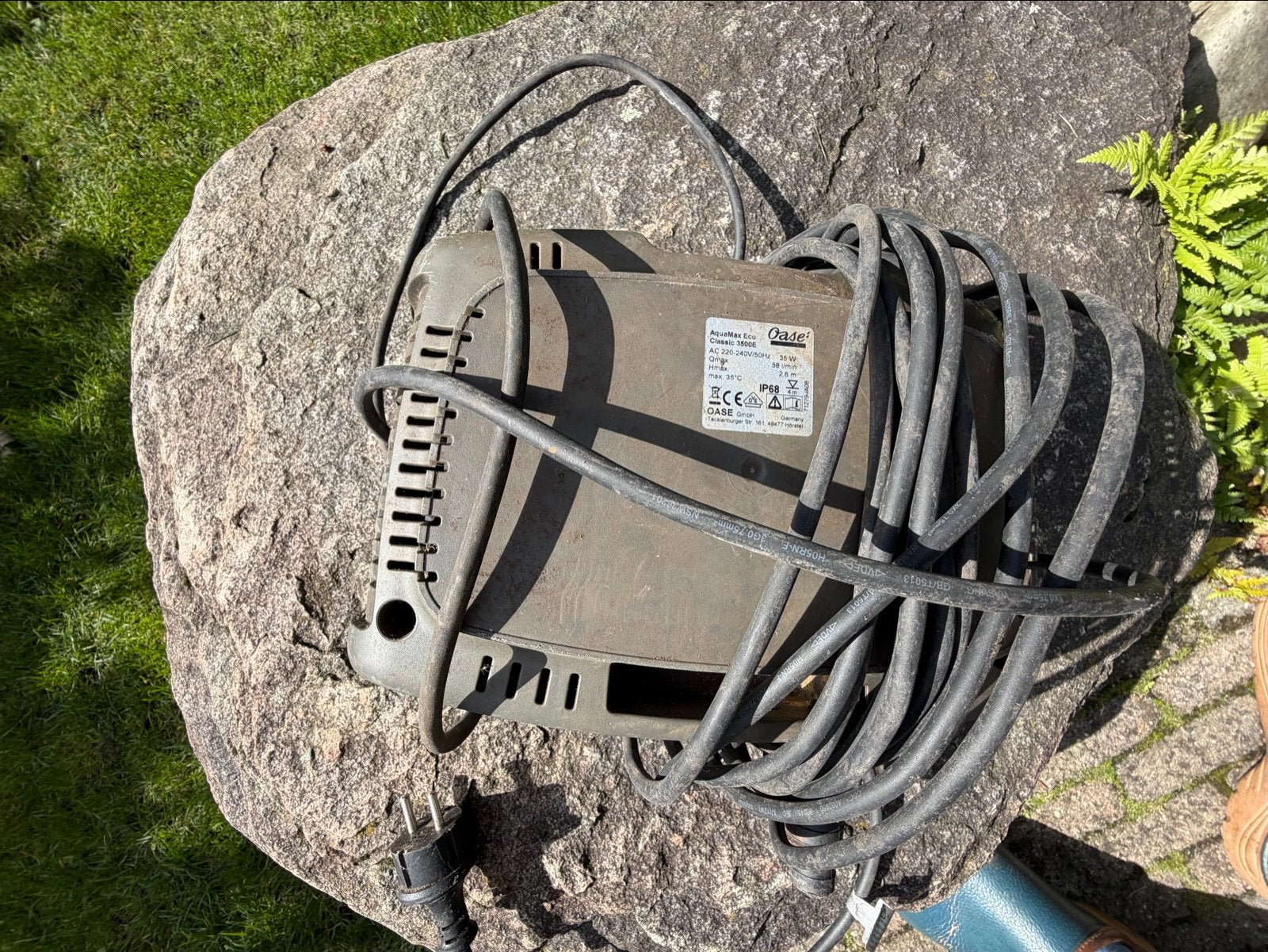 Oase Aquamax Eco Classic 3500 35W Vijverpomp, Tuin en Terras, Ophalen of Verzenden, Gebruikt, Vijverpomp