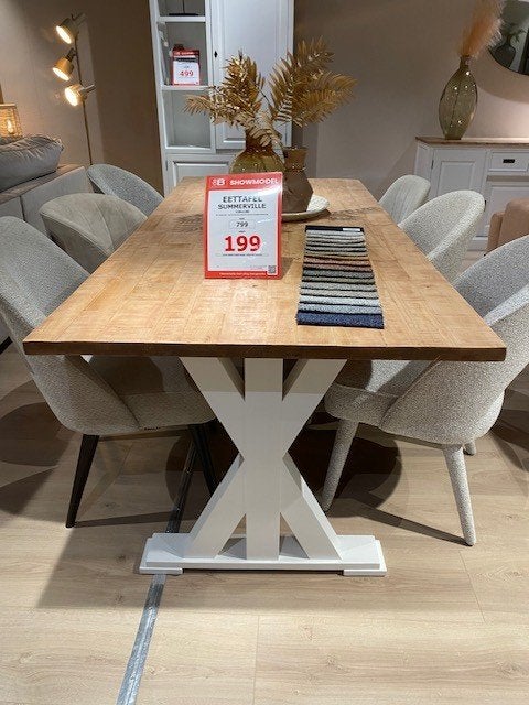Eettafel Summerville, Ophalen, Zo goed als nieuw, Landelijk, 4 tot 6 stoelen
