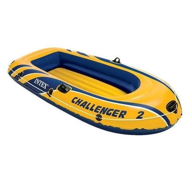Intex challenger 2 persoons rubberboot, Ophalen, Gebruikt