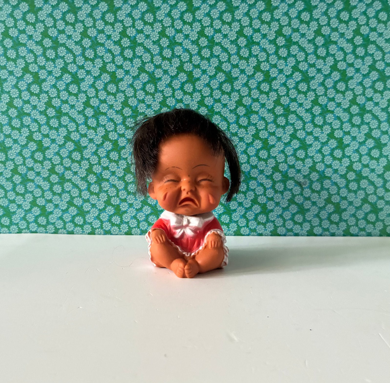Vintage 70’s emotie popje, Gebruikt, Ophalen of Verzenden, Nvt, Pop