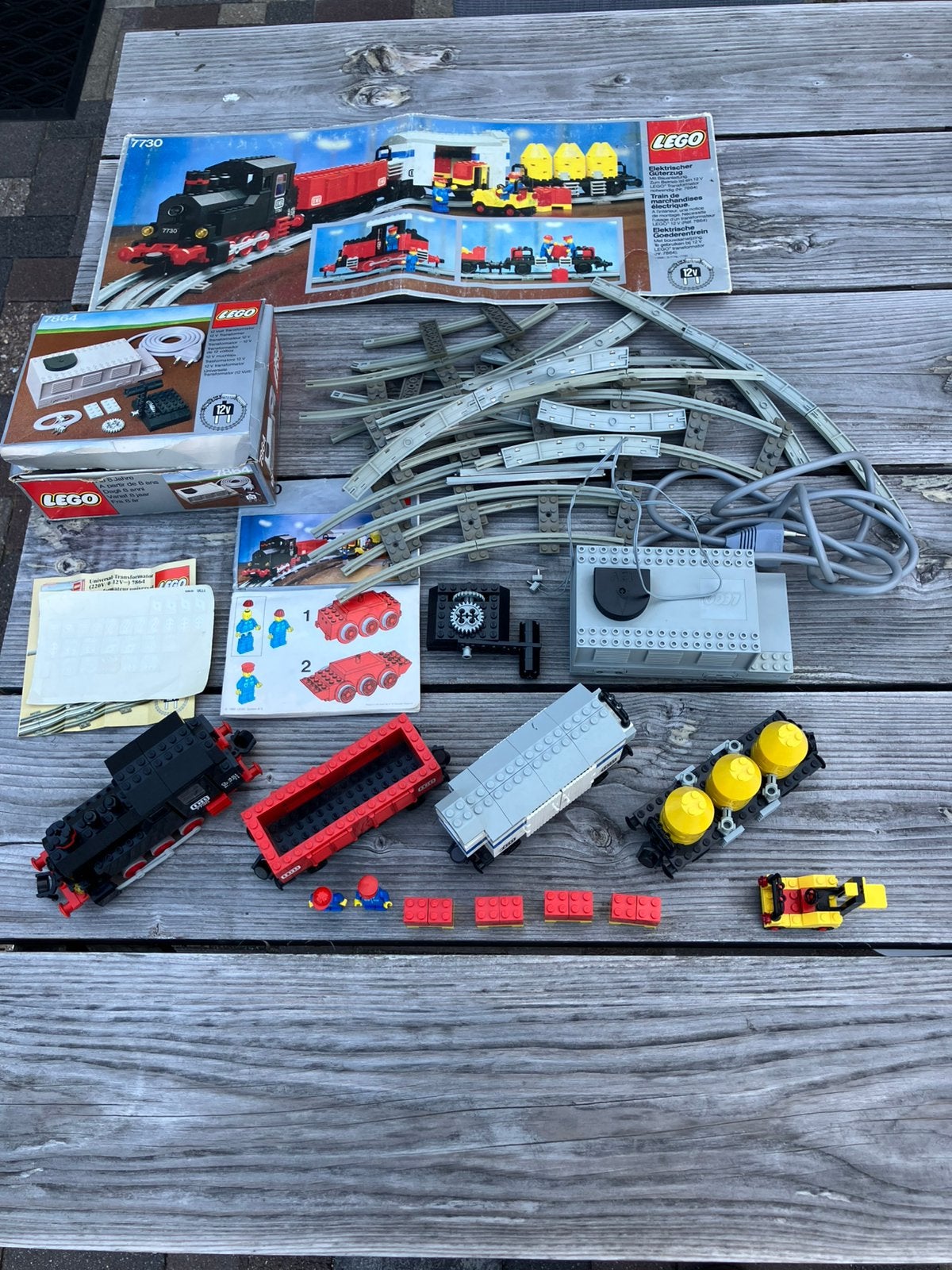 Lego 7730 elektrische goederentrein 12 volt met trafo 7864, City, Verzenden, Lego, Complete set