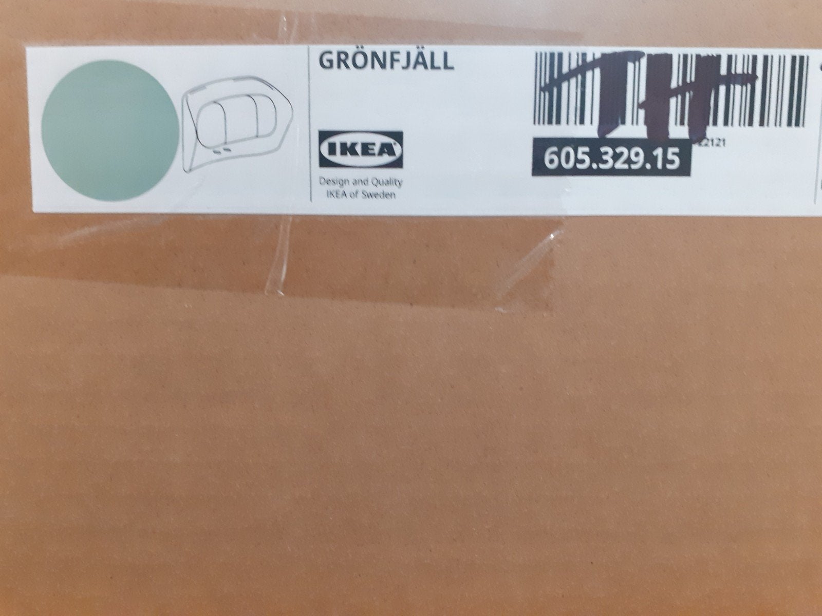 GRONFJALL nieuwe hoofdsteun, LETAFON grijsgroen/wit, ikea, Ophalen of Verzenden, Nieuw, Wit