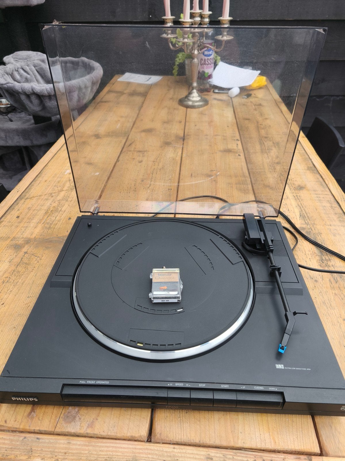 Philips FP650 Platenspeler met nieuwe naald, Ophalen