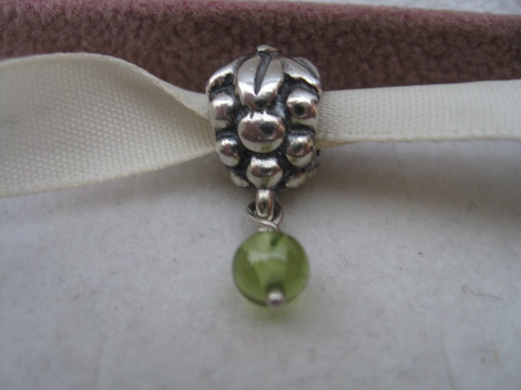 Pandora Bedel Met Peridot niet gedragen, Verzenden, Nieuw, Zilver, Pandora