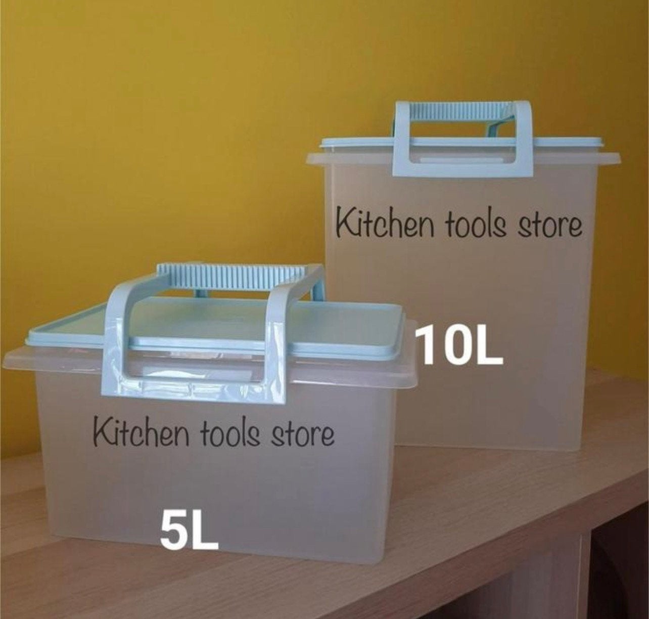 Tupperware XL vooraaddoos 10L of 5L wafeldoos bewaarbak, Huis en Inrichting, Blauw, Met handvat, Nieuw, Ophalen of Verzenden