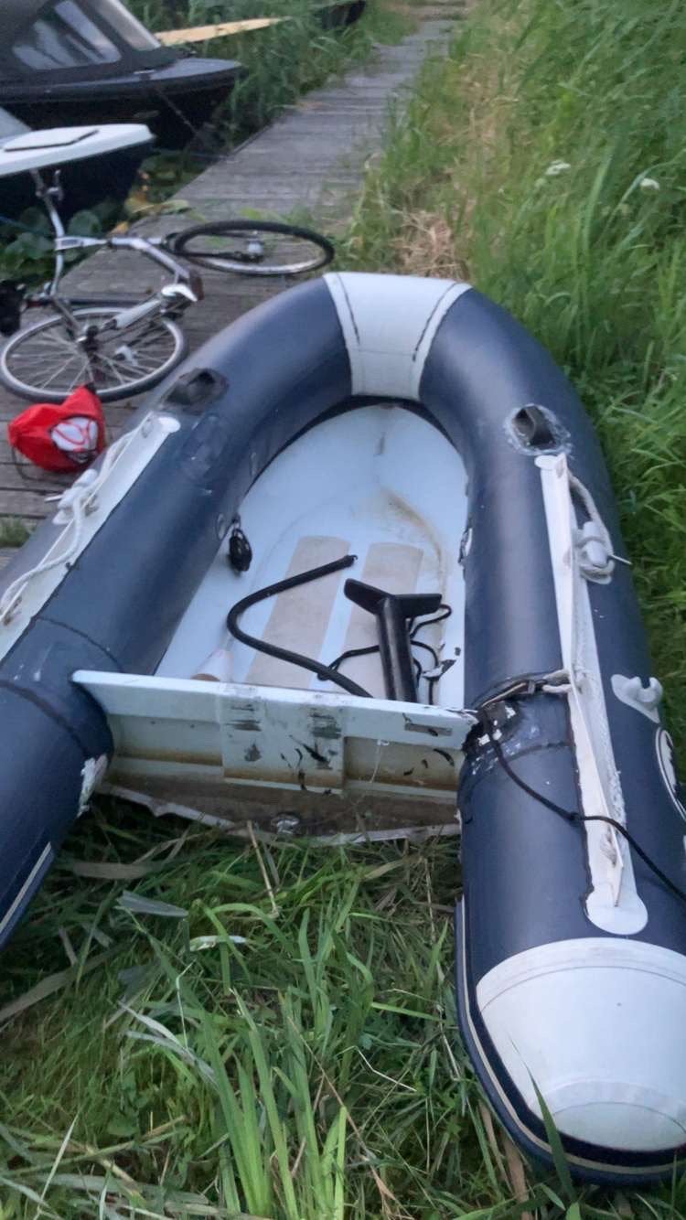 Vortex 270 aluminium bodem, Ophalen, Gebruikt