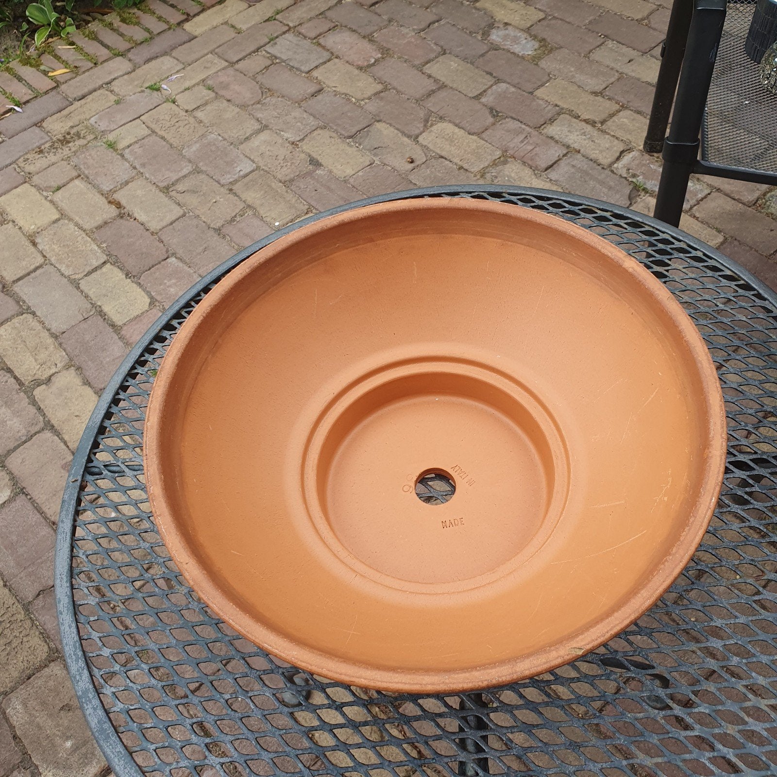 Terracotta bloempot schotel - Made in Italy doorsnee: 36 cm, Ophalen, Rond