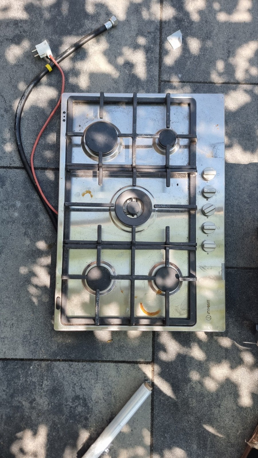 Indesit Inbouw Gaskookplaat 5 Pits – RVS, Ophalen of Verzenden