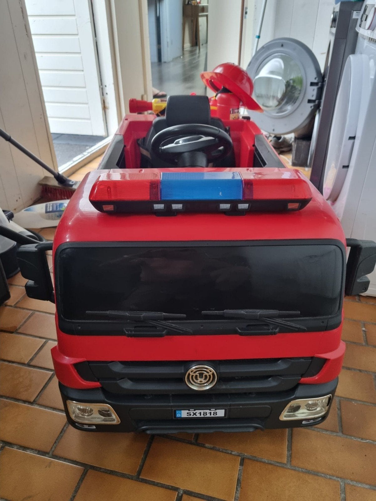 Super mooie brandweerauto met licht en geluid, Ophalen of Verzenden, Gebruikt, Loopvoertuig
