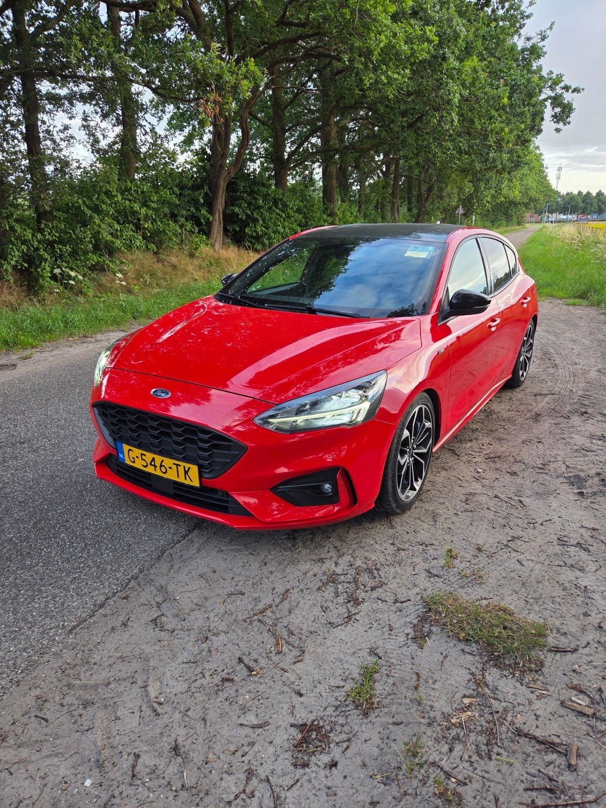 Ford Focus 1.5 Ecoboost 182pk 2019 Rood, Startonderbreker, Stof, 181 pk, Origineel Nederlands
