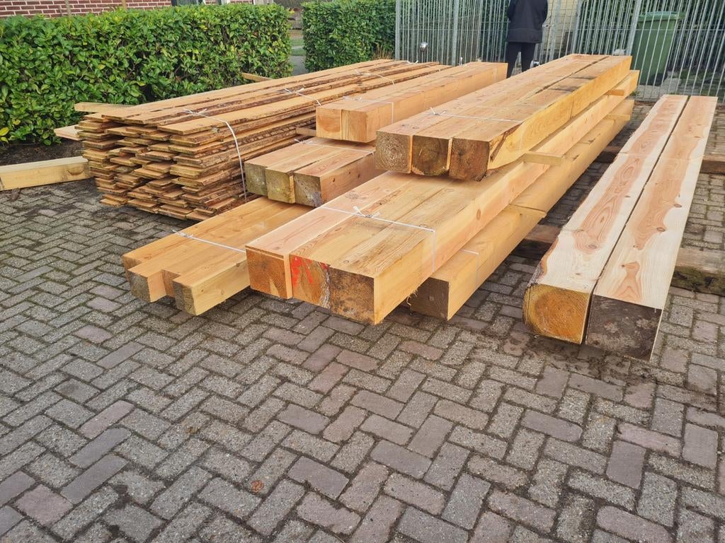 Douglas balken planken Schaaldelen, Tuin en Terras, Palen, Balken en Planken, Ophalen of Verzenden, Nieuw, 250 cm of meer, Planken