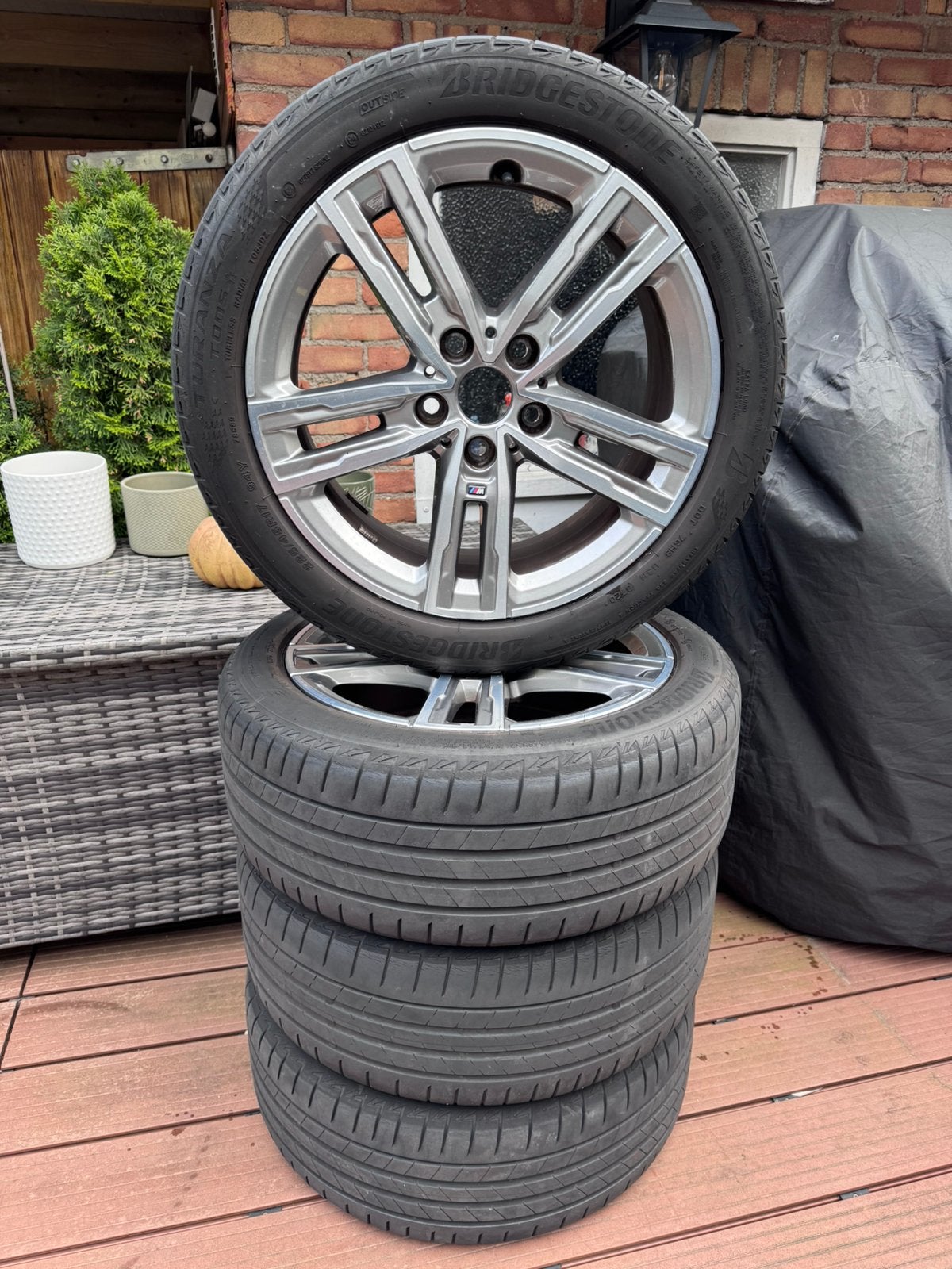 BMW f40 origineel velgen 225/45/R17 + 4 NIEUWE banden, Ophalen, Gebruikt, Banden en Velgen, 17 inch