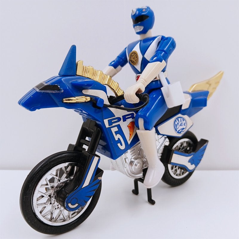 Power Rangers Blue Ranger Thunder Bike Bandai 1994, Ophalen of Verzenden, Zo goed als nieuw