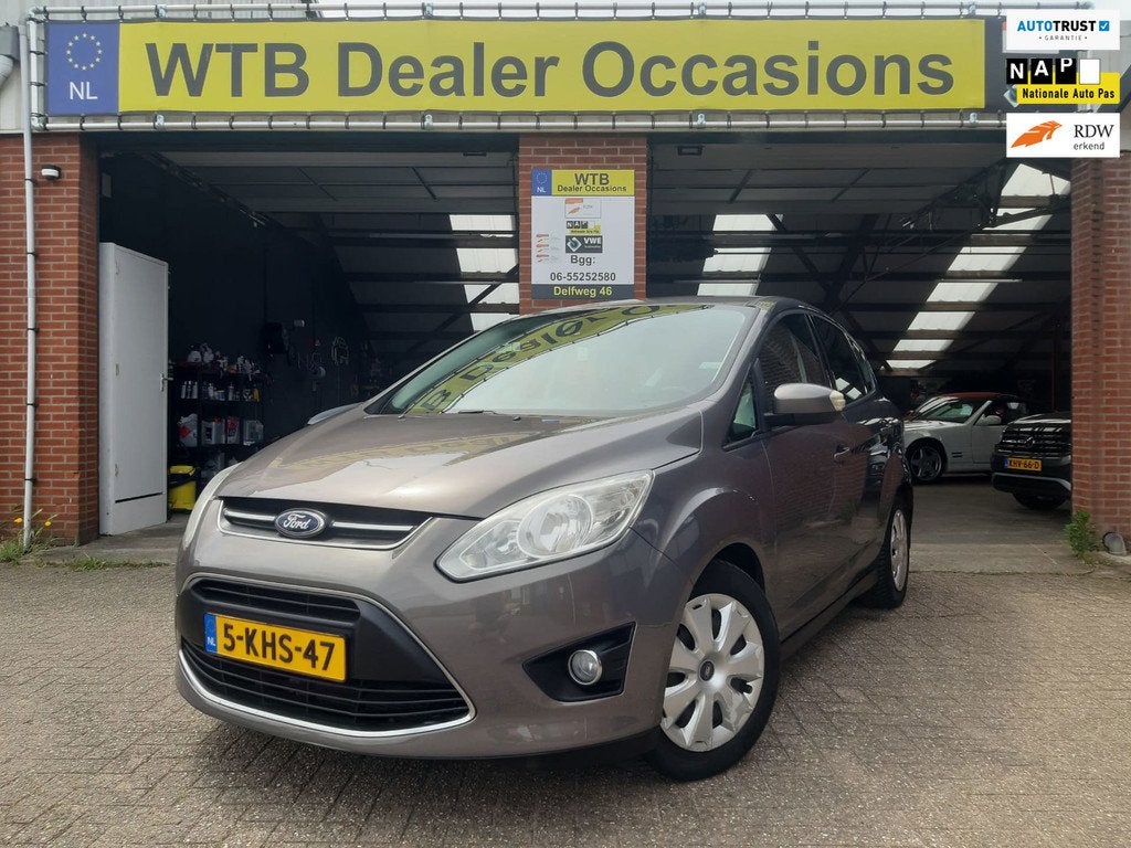 Ford C-Max 1.0 Trend, Navi, Airco,1e Eig., Cruise Contr, APK, Auto's, Voorwielaandrijving, Euro 5, Gebruikt, Zwart