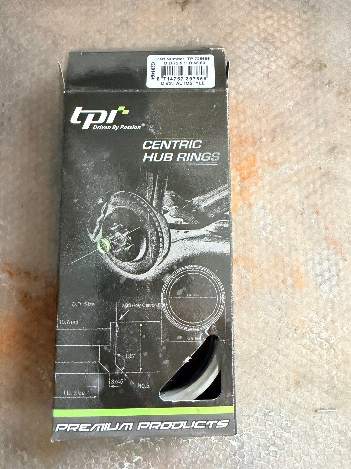TPI Centreerringen D72.5 naar D66.60 - Set van 4, Ophalen of Verzenden, Nieuw