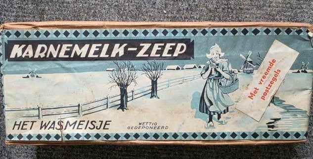 Vintage Karnemelkzeep "Het Wasmeisje" - Ongeopend, Ophalen of Verzenden