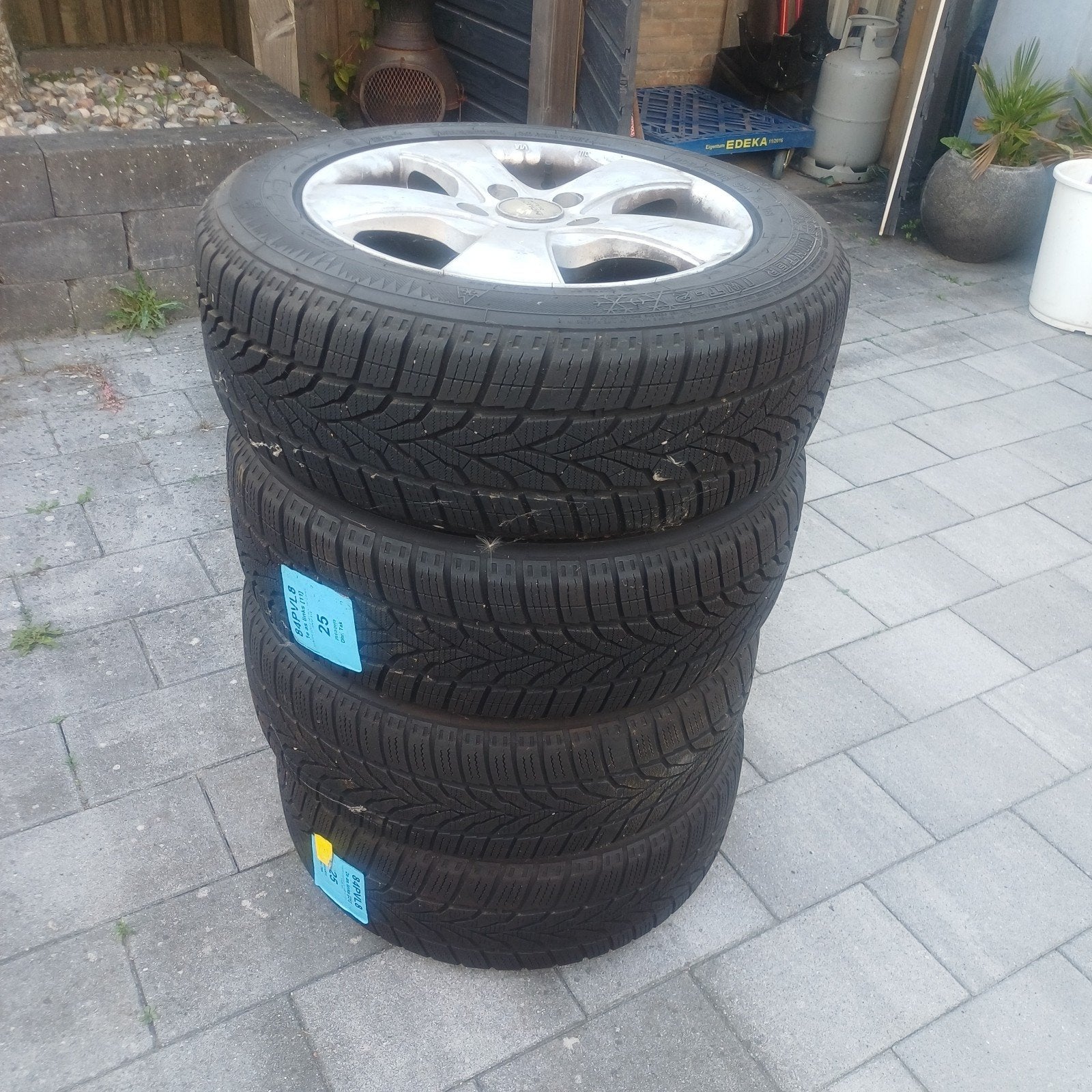 Winterbanden op velg Opel Astra Sports Tourer J (2011), Ophalen, Gebruikt, 16 inch, Banden en Velgen
