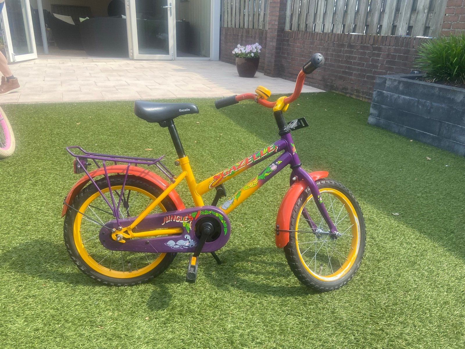 Gazelle Jungle kinderfiets 16 inch, Ophalen, Gebruikt, Terugtraprem, 20 inch of meer