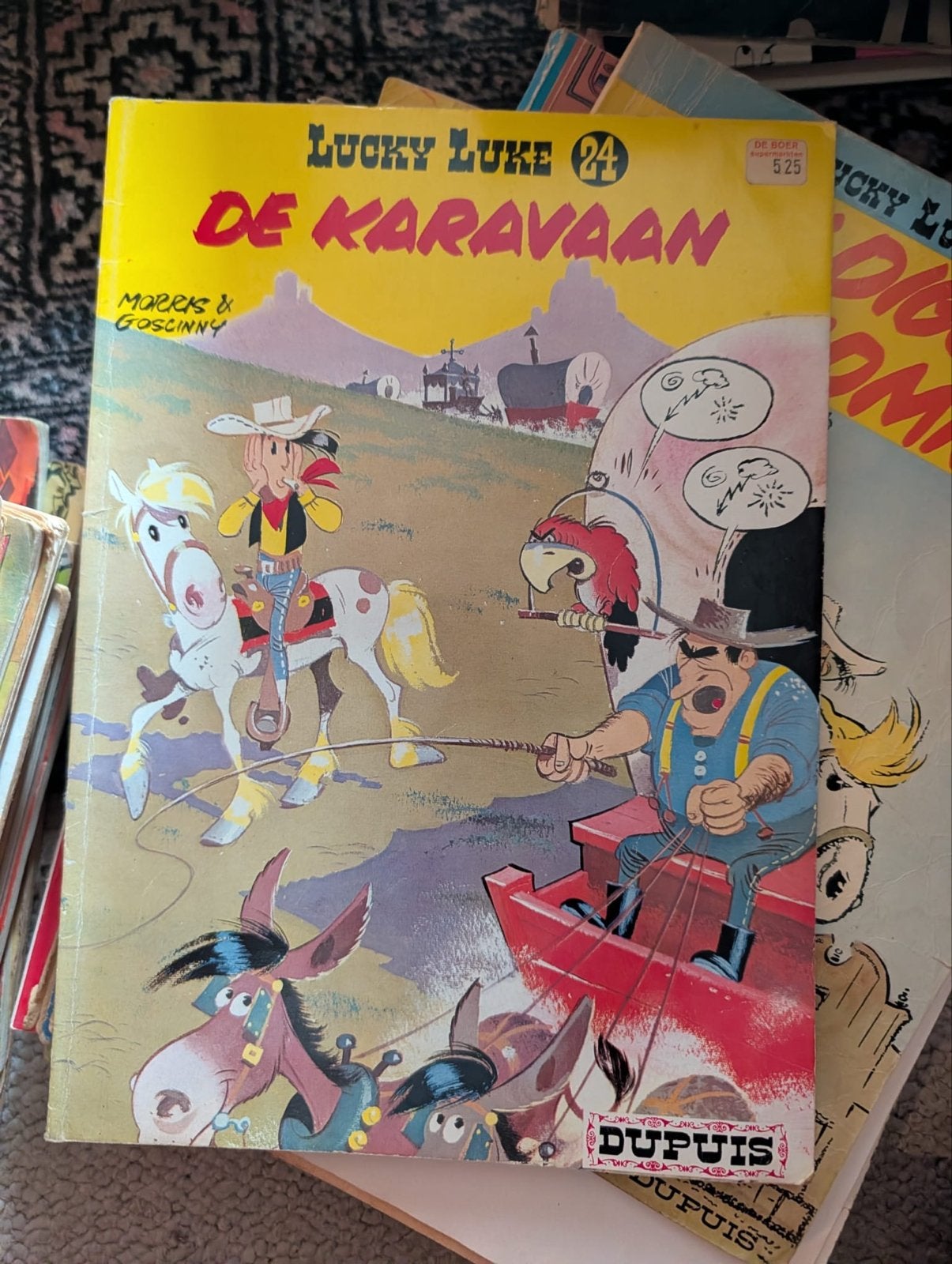 Lucky Luke 24 - De Karavaan - Morris & Goscinny, Eén stripboek, Ophalen, Gelezen
