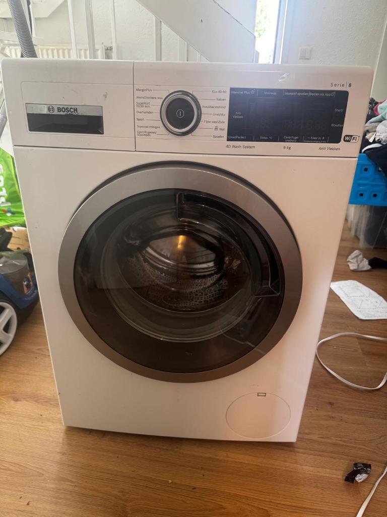Wasmachine met schade aan de kuip (buitentrommel), Ophalen, 1200 tot 1600 toeren, Gebruikt, 8 tot 10 kg
