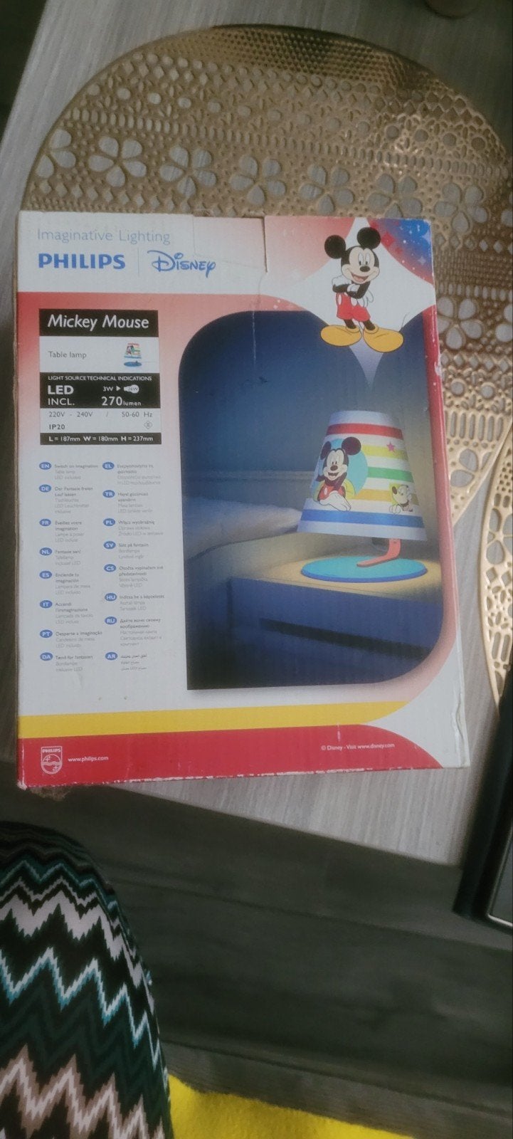 Philips Disney Mickey Mouse LED Tafellamp - Nieuw in doos, Kunststof, Meerkleurig, Kinderlamp, Nieuw