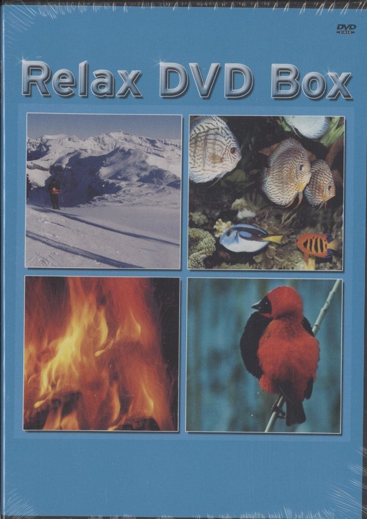 38) Relax DVD Box: verander je TV in Open haard of Aquarium, Alle leeftijden, Ophalen of Verzenden, Zo goed als nieuw