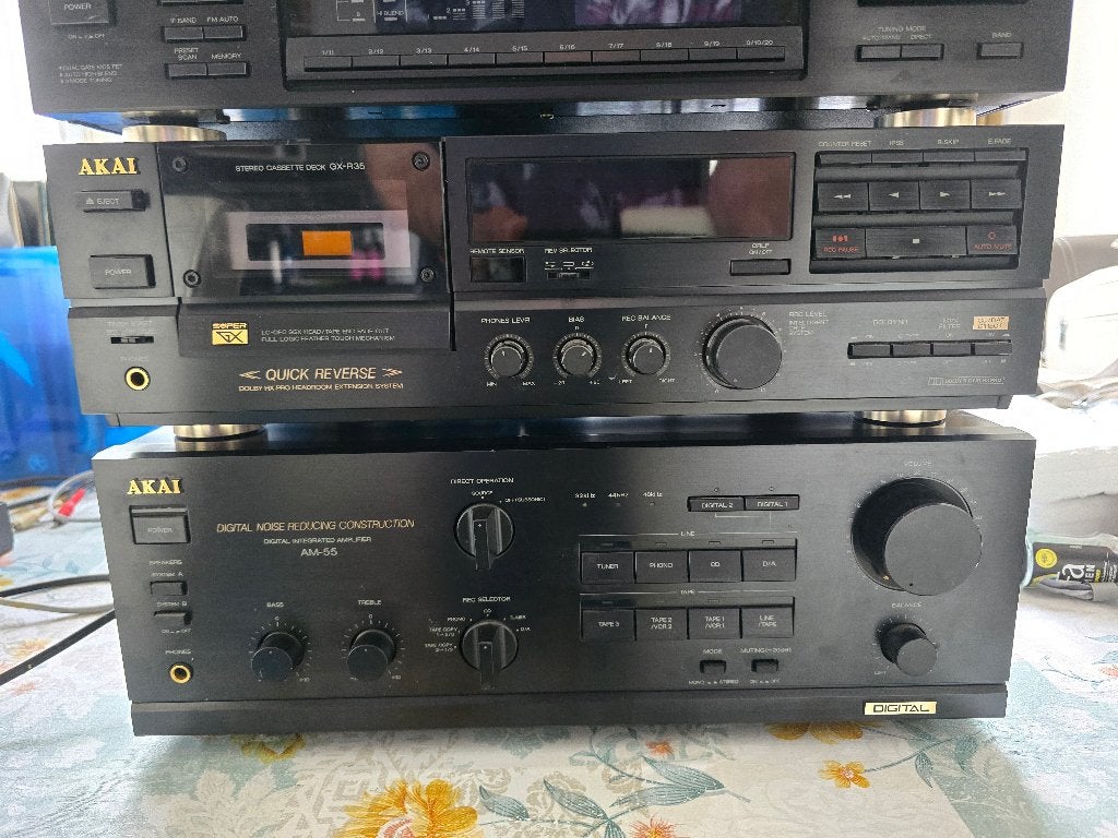 AKAI Set en 50 lp's, Ophalen, Gebruikt, Losse componenten, Tuner of Radio