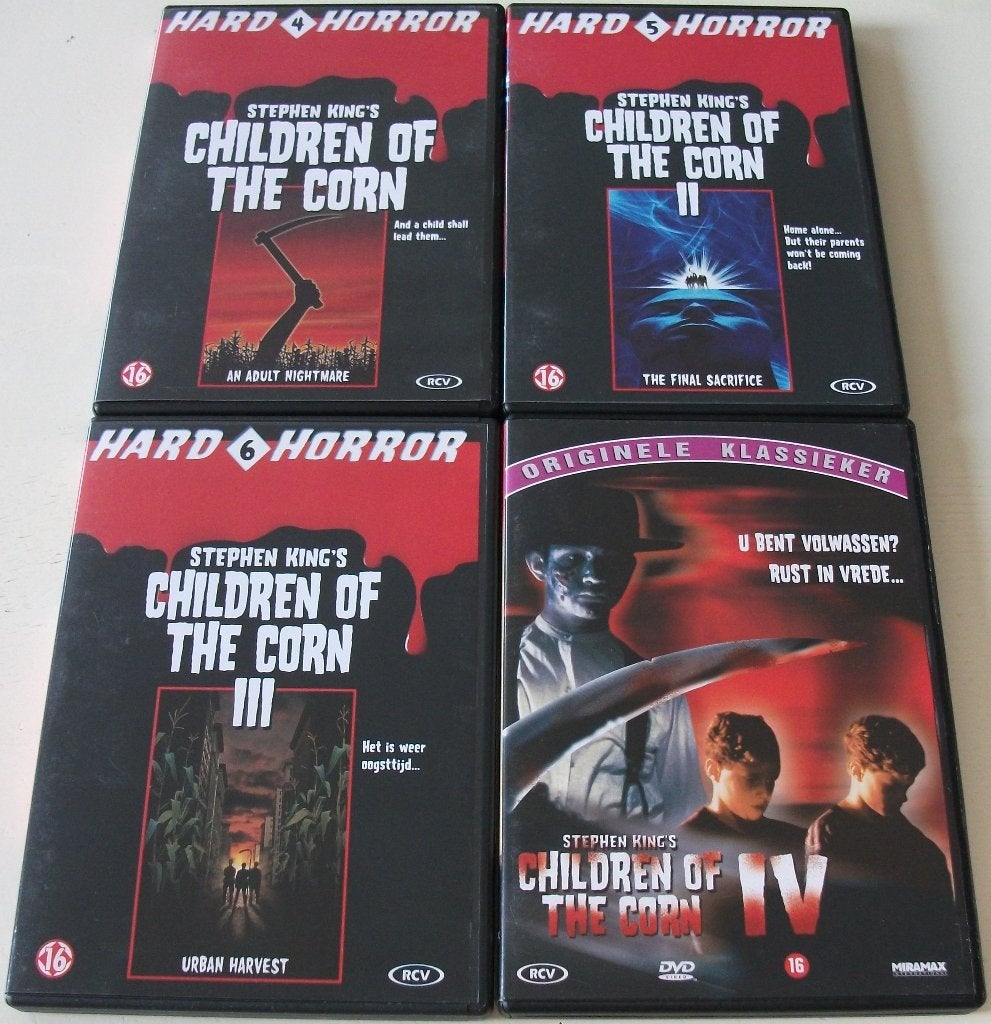 Dvd *** CHILDREN OF THE CORN *** Deel 1 t/m 4 Stephen King, Cd's en Dvd's, Engels, Vanaf 16 jaar, Speciale editie, Nederlands
