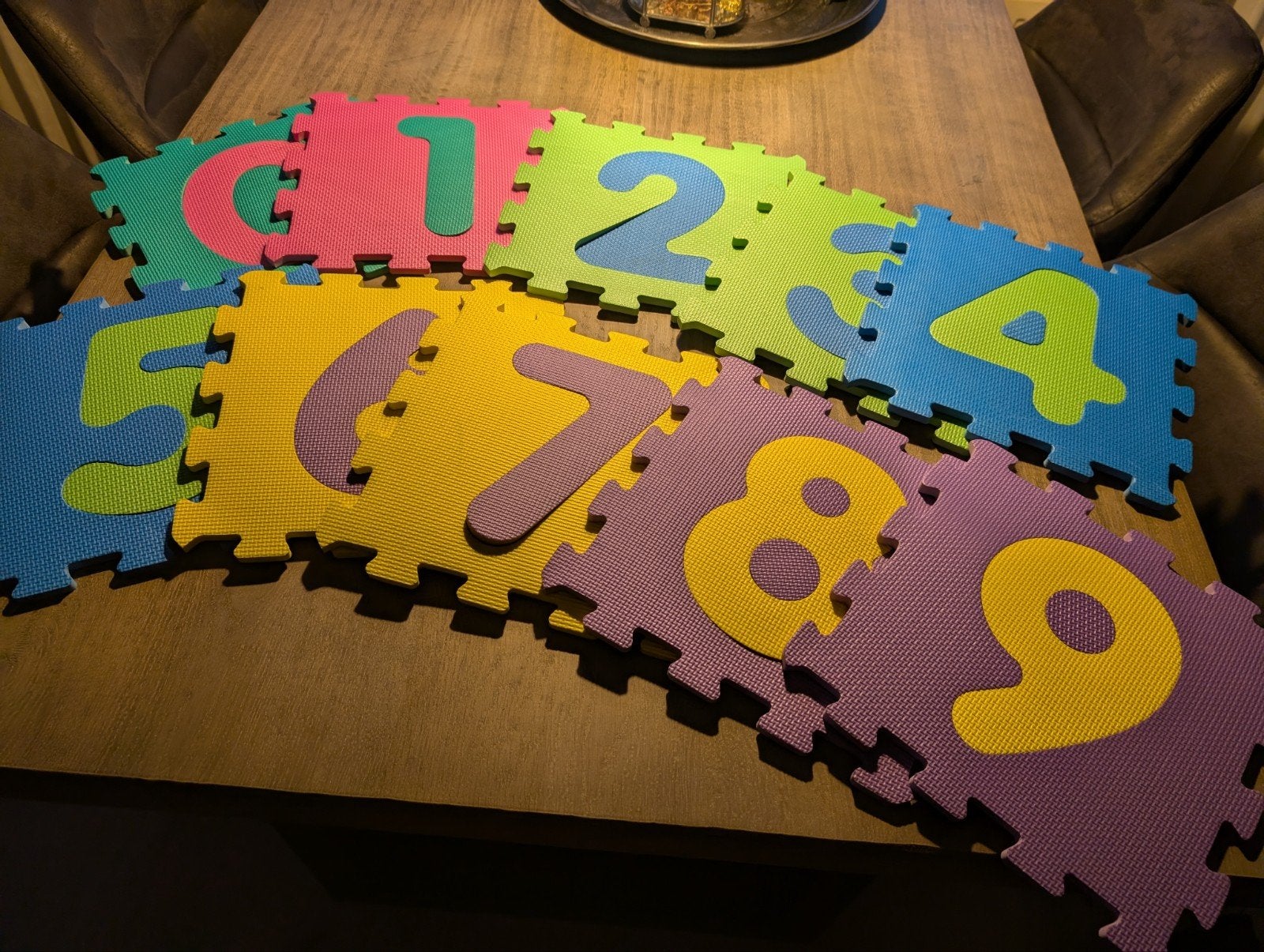 Foam puzzels - 2 stuks (cijfers en dieren), Ophalen