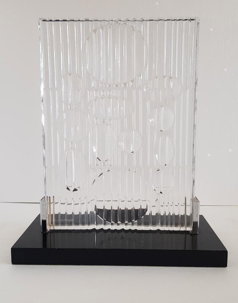 Victor Vasarely - EREBUS Rosenthal Glas Sculpture 1982, Ophalen of Verzenden