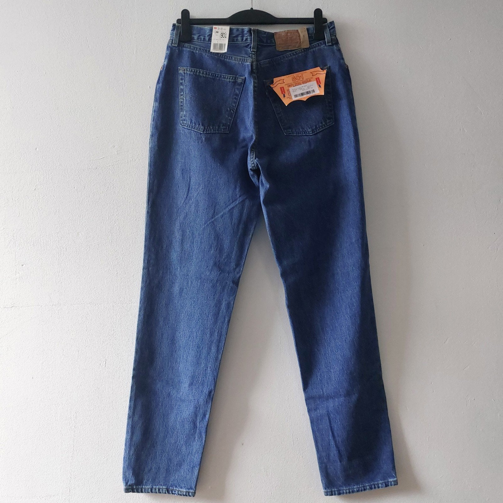 Vintage 90s new old stock Levis 901 jeans 36, Blauw, Nieuw, Ophalen of Verzenden, W33 - W36 (confectie 42/44)