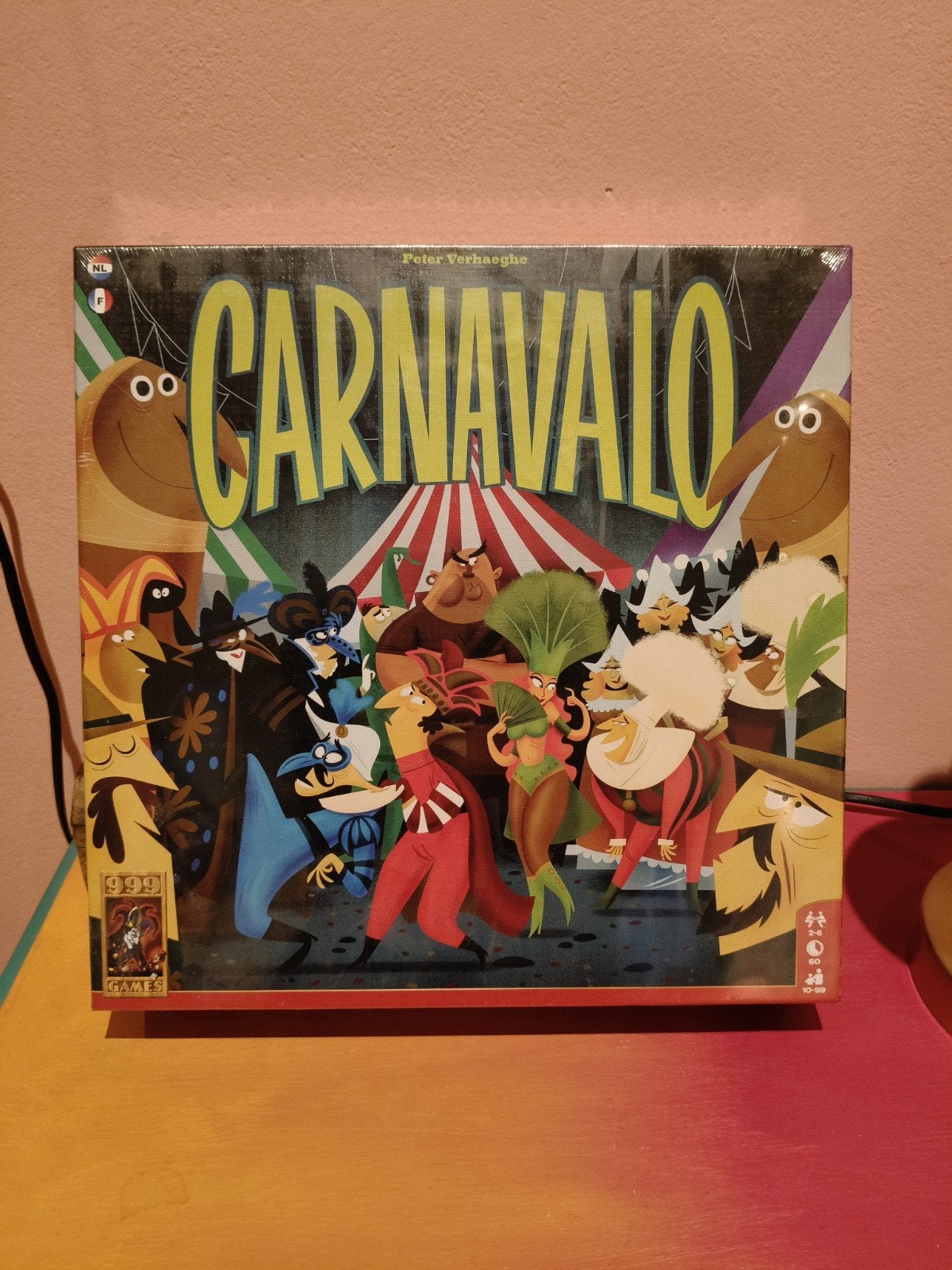 Carnavalo Bordspel - Nieuw in plastic, Hobby en Vrije tijd, Een of twee spelers, Ophalen, Nieuw, 999 Games