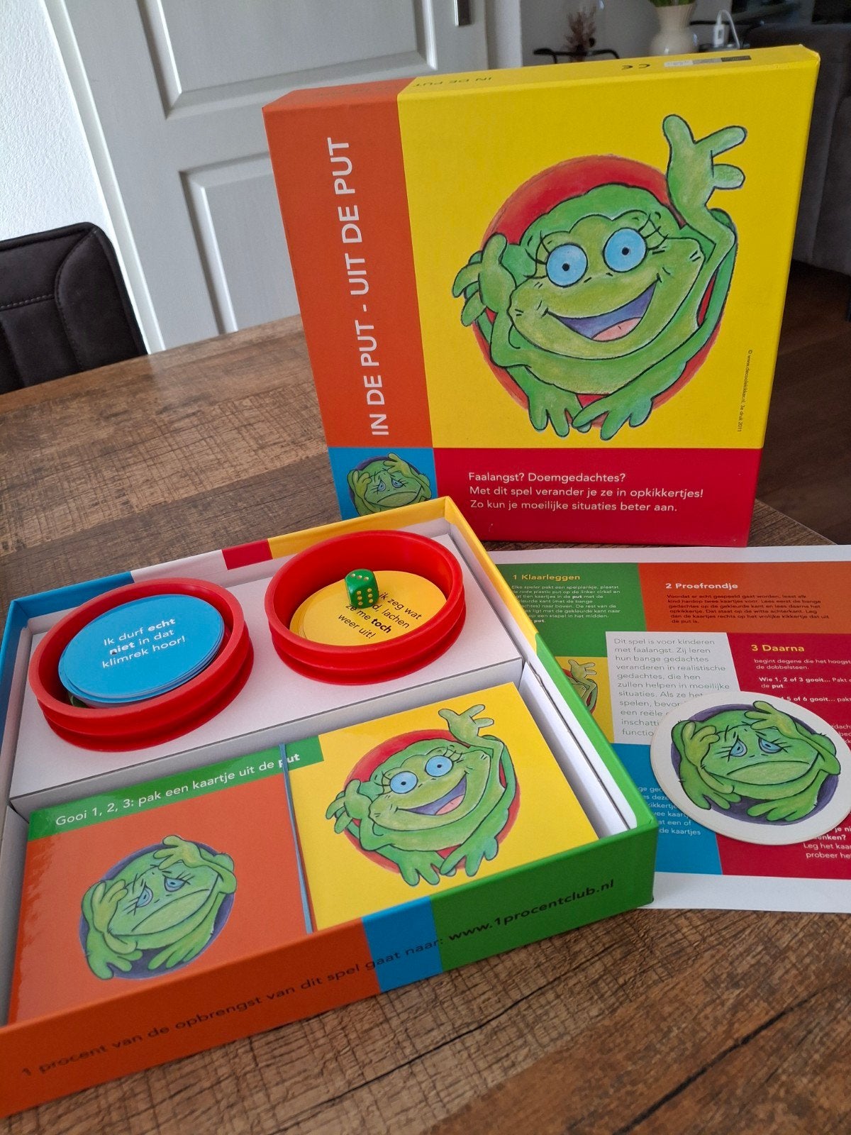 In de Put - Uit de Put & Spring Kikker spel, Ophalen of Verzenden, Gebruikt