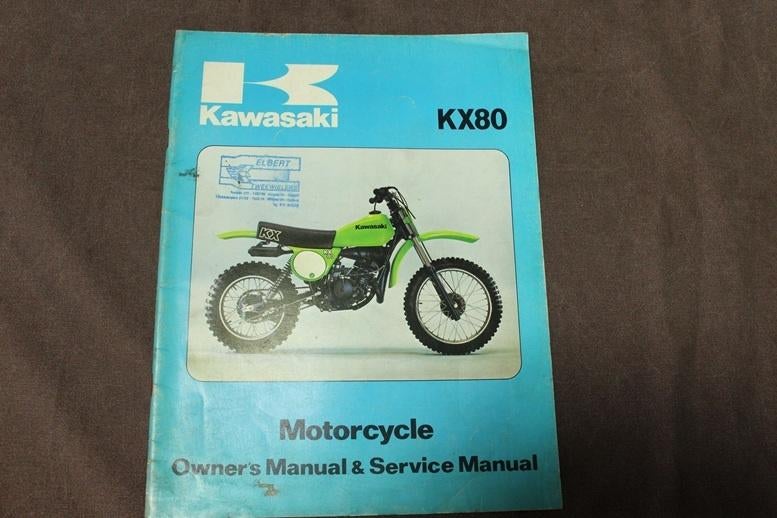 Kawasaki KX80 1978 motorcycle service manual  KX80-B1, Motoren, Handleidingen en Instructieboekjes, Kawasaki, Ophalen of Verzenden