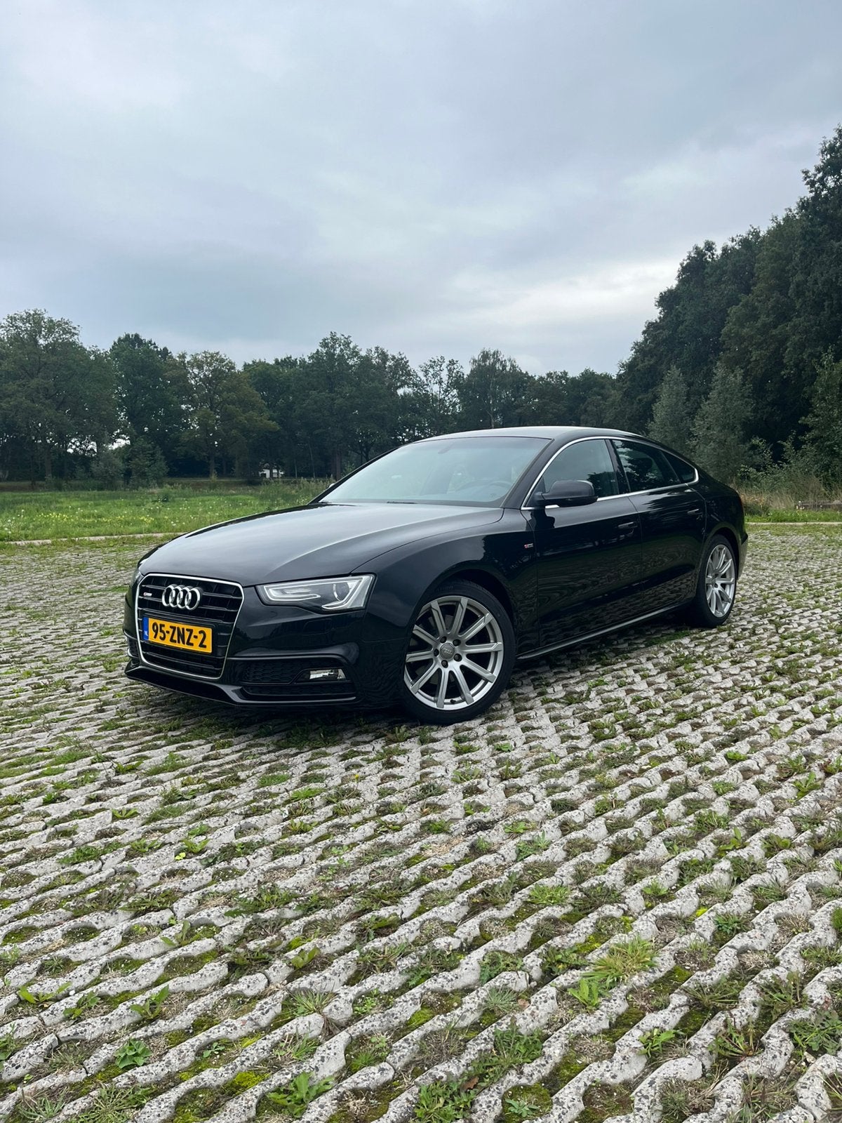 Audi A5 1.8 Tfsi 125KW Sportback M-tr 2013 Zwart, Zwart, 4 cilinders, 4 stoelen, Leder en Stof
