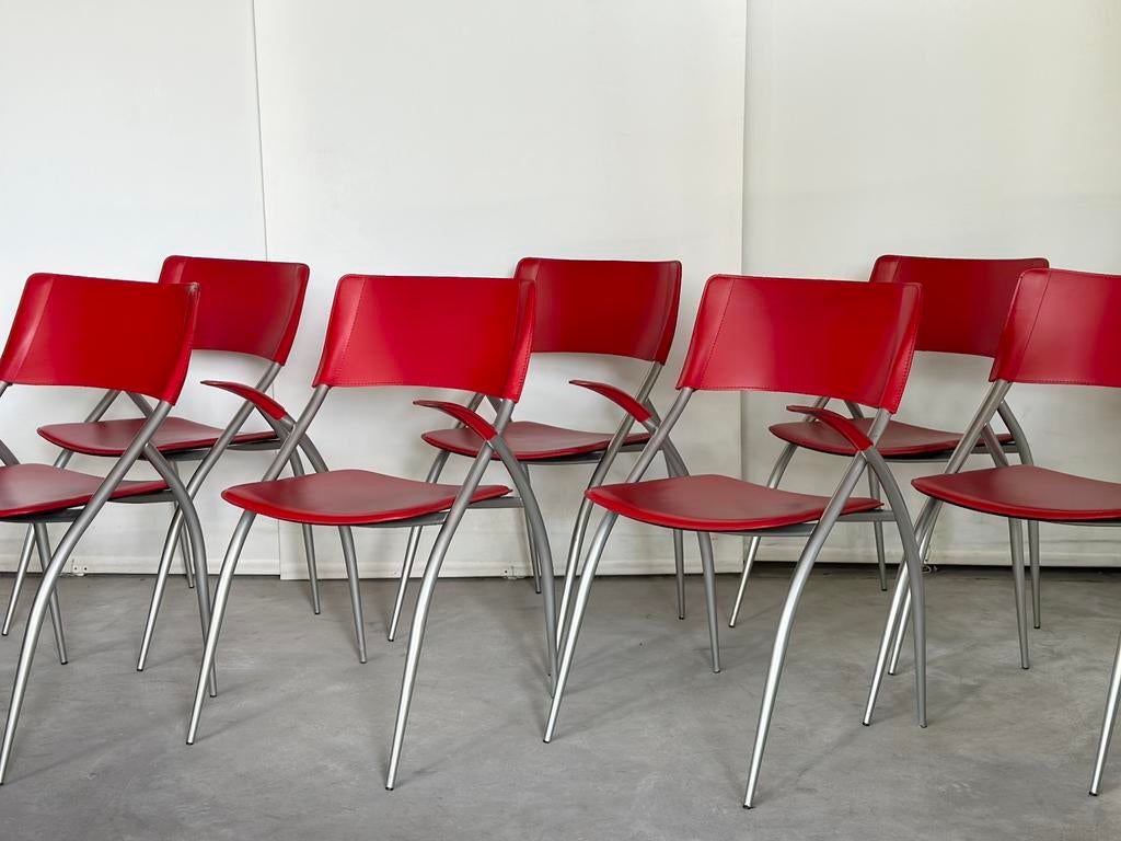 Vintage design eetkamerstoelen (7), Ophalen of Verzenden, Zo goed als nieuw