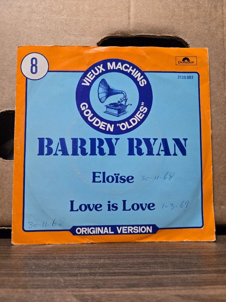 Barry Ryan - Eloise, 7 inch, Ophalen of Verzenden, Zo goed als nieuw, Pop