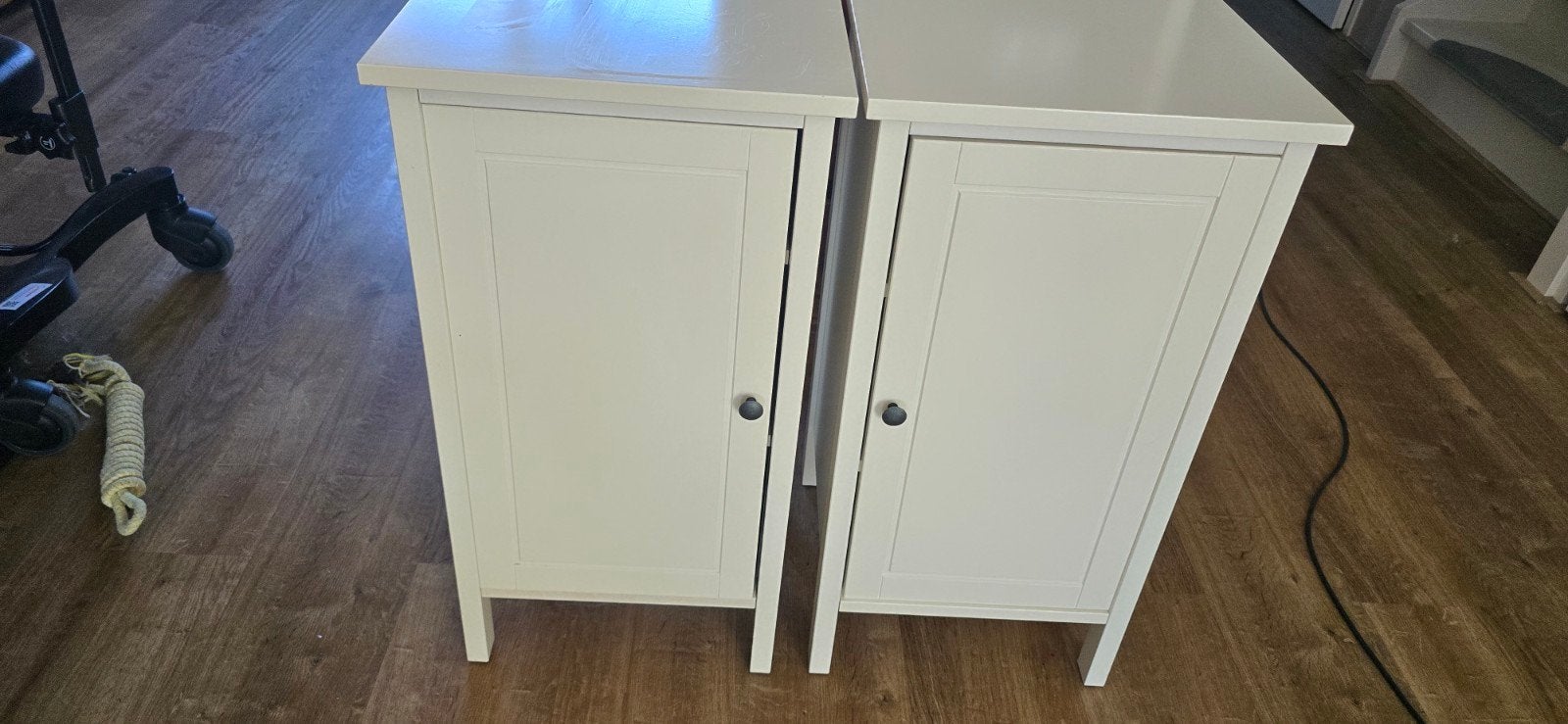 2x IKEA Hemnes Nachtkastjes - Wit, Huis en Inrichting, Slaapkamer | Nachtkastjes, Ophalen, Gebruikt, Minder dan 45 cm, 55 tot 70 cm