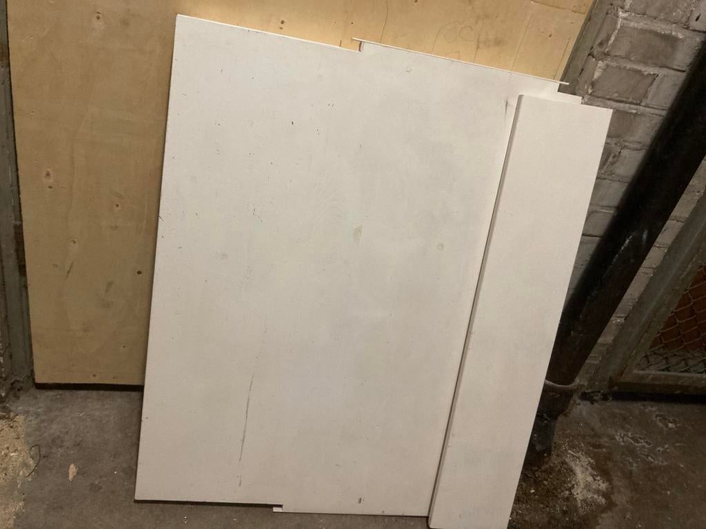 Lundia 80x40 bureau marma wit met planchet, Ophalen of Verzenden, Zo goed als nieuw