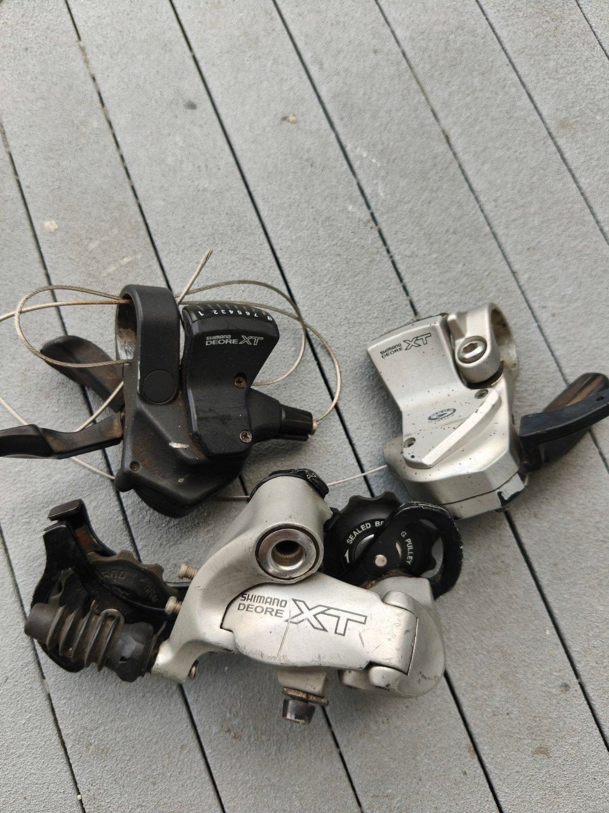 Shimano Deore XT Shifter 8/9 speed, Fietsen en Brommers, Fietsonderdelen, Gebruikt, Ophalen of Verzenden, Derailleur of Ketting