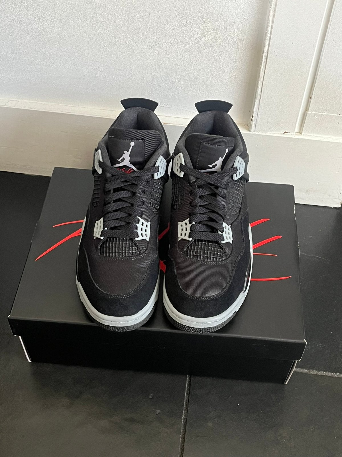 Air Jordan 4 Retro SE Black Canvas - Maat 43, Zwart, Nieuw, Ophalen of Verzenden, Sneakers of Gympen