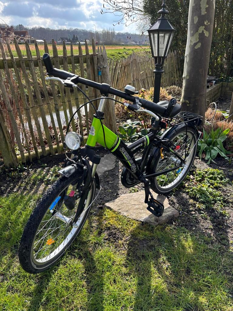 Pegasus kinderfiets - Groen/Zwart - Gebruikt, Fietsen en Brommers, Fietsen | Jongens, Ophalen, Gebruikt, 20 inch, Handrem