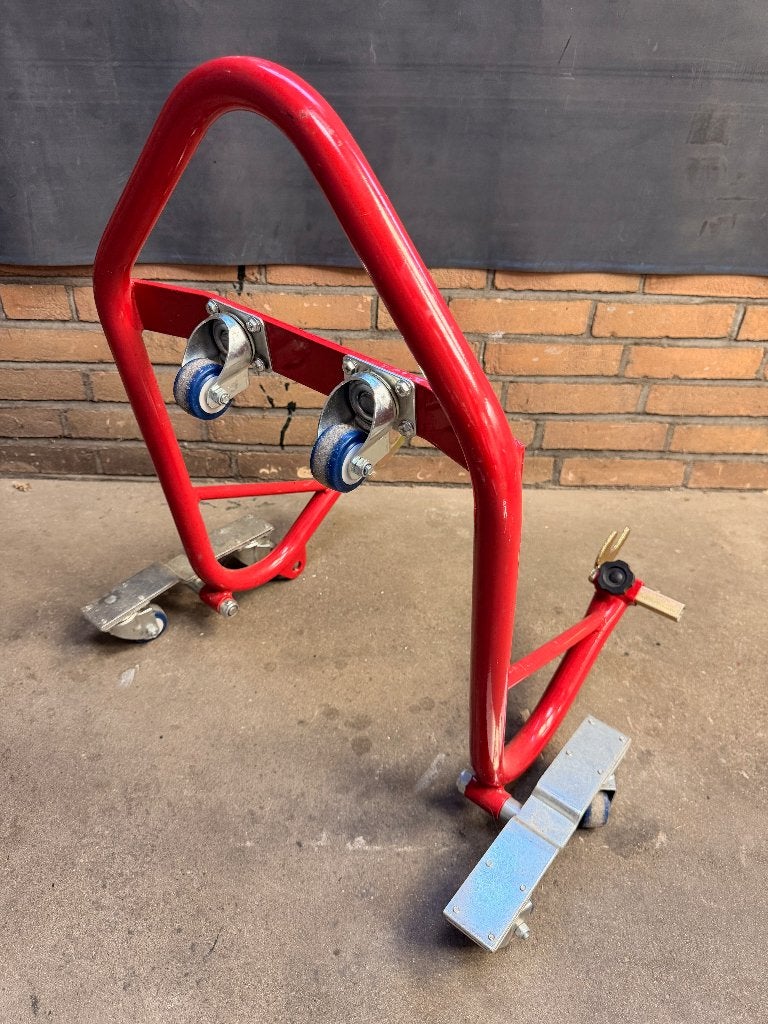 Datona Motor Mover / Paddockstand Achterwiel – Rood, Ophalen