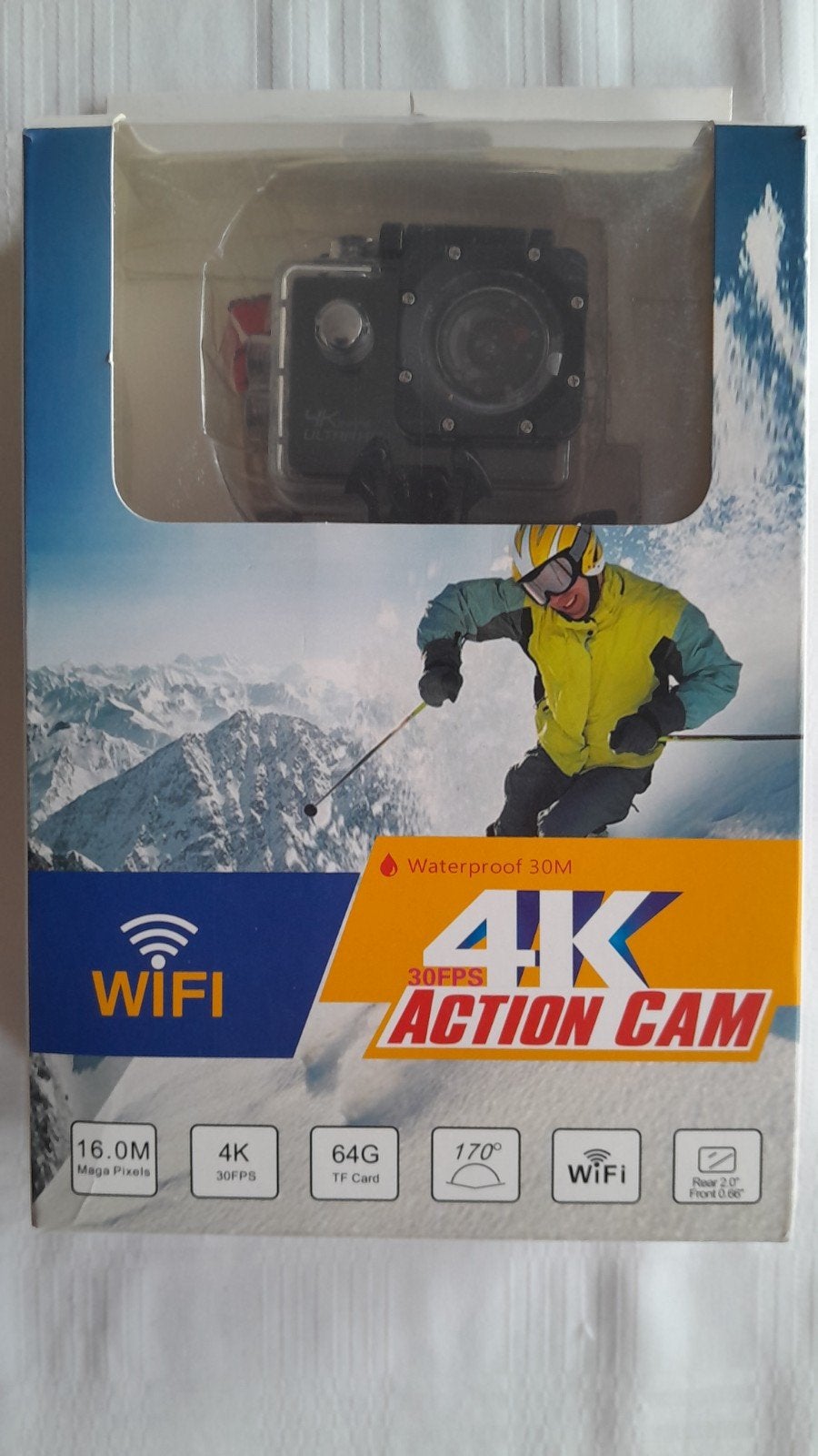 4K WiFi Action Cam - Nieuw in doos, Ophalen of Verzenden, Nieuw, Overige merken