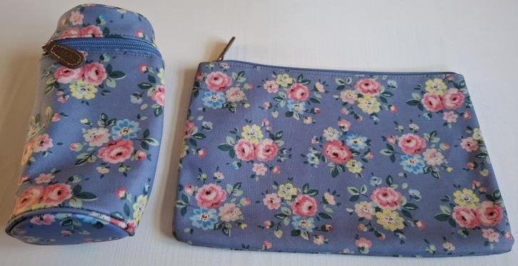 Cath Kidstone toilettas en koeltasje met bloemen, -, Blauw, -, Overige typen